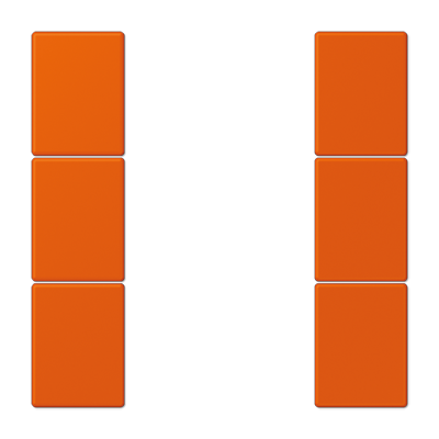 JUNG Набор накладок 3 группы для модулей F50 термопласт Les Couleurs® Le Corbusier LC503TSA4320S