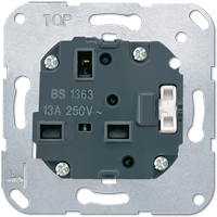 JUNG Розетка British standart с выключателем 3171EINS
