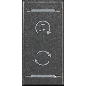 BT MH Axolute Антрацит Клавиша функциональная с символами звуковой системы 1 мод HS4911BF