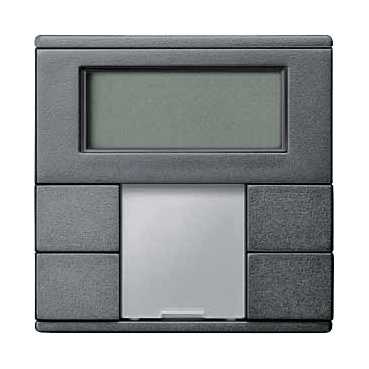 Купить SE Merten KNX SM Антрацит Выключатель Plus 2-кнопочный с терморегулятором SYM MTN6212-0414