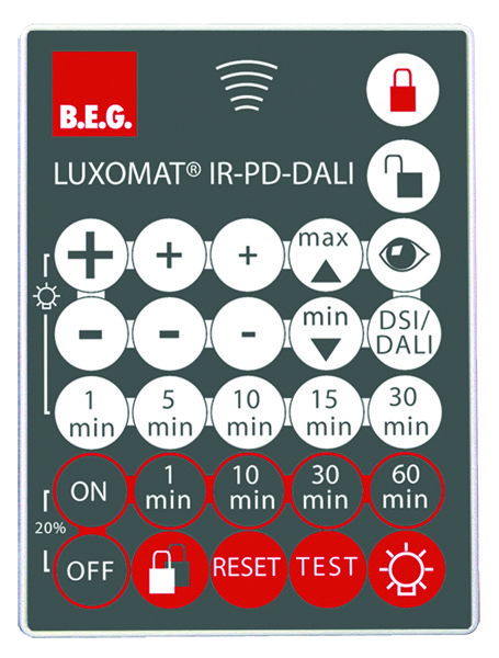 BEG Пульт управления PD2-M-DALI/DSI, PD4-M-DALI/DSI, PD9-M-DALI/DSI 92094