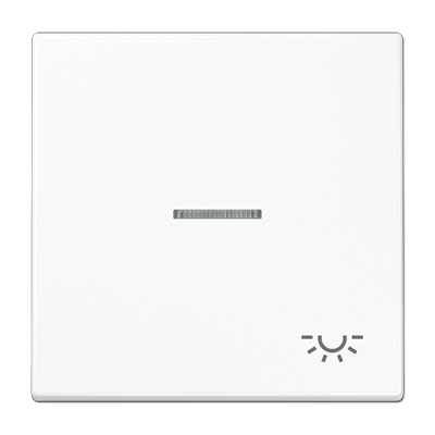 JUNG Клавиша для выключателя с подсветкой белая LS990KO5LWW