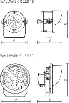 Купить СТ WALLWASH R LED 30 (60) 4000K светильник 1102000190