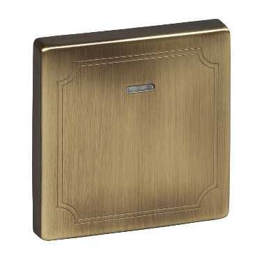 Купить SE Merten SD Античная латунь Клавиша 1-ая с окошком для световой индикации MTN438043