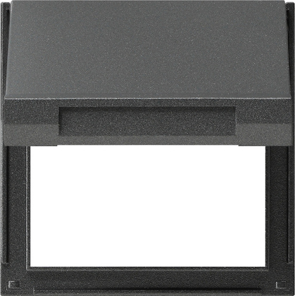 Gira TX-44 Антрацит Адаптерная рамка с крышкой 065467