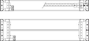 Купить SE Трехрядные универсальные поперечные рейки (2 шт.) 300 NSYSUCR9030