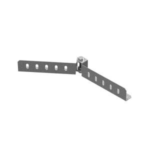 OSTEC Соединитель шарнирный горизонтальный для лотков НЛО высотой 80 мм, толщ. 1,2 мм, Сендзимир цинк