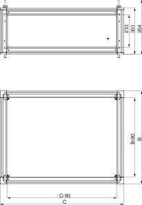 Купить SE Верхняя коробка для сборных шин 300x1000x500 NSYTBC3105