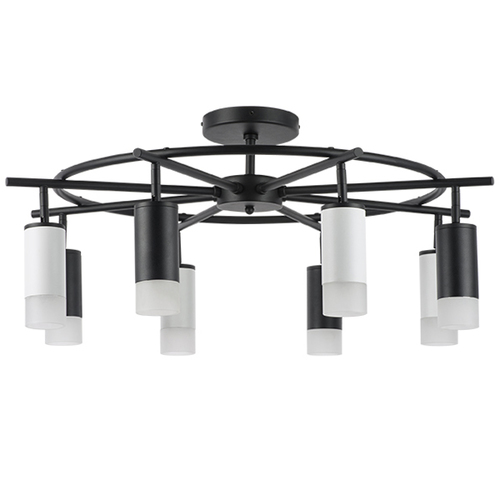 Lightstar LR7183743641 Люстра RULLO 8х50W GU10 ЧЕРНЫЙ/БЕЛЫЙ (571718+214437-4+214436-4+202431-8), шт