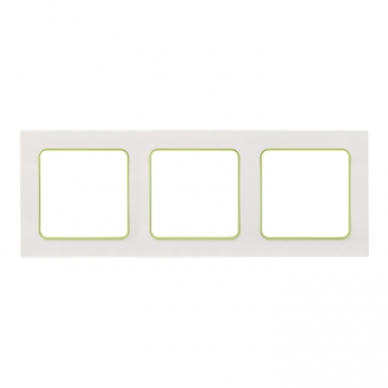 EKF PROxima Стокгольм Белый Линия зеленая Рамка 3-ая