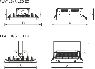 Купить СТ FLAT LB/S LED 120 D120 Ex 5000K светильник