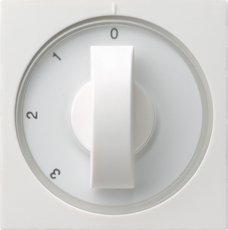 Gira S-55 Бел глянц Накладка с ручкой для трехступенчатого переключателя 066903