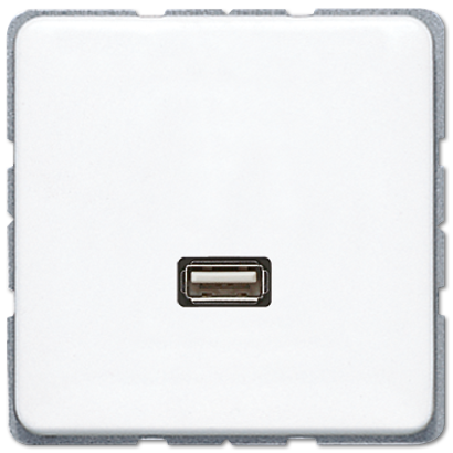 JUNG Мультимедиа разъём, белый MACD1122WW