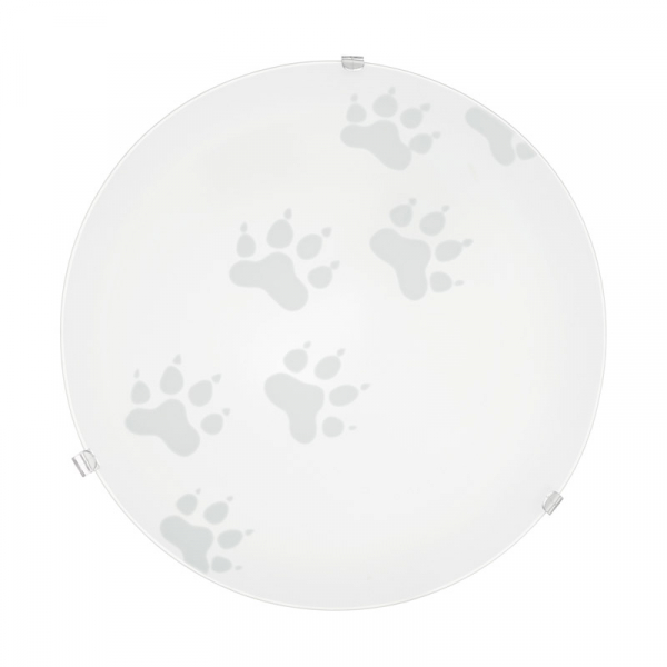 Eglo Настенно-Светильник потолочный MARS, 1х60W (E27), Ø245, сталь, белый/сатиновое стекло, белый 94971