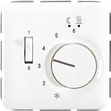 JUNG CD 500/CD plus Белая Накладка регулятора теплого пола (мех.FTR231U) CDFTR231PLWW