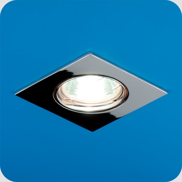 Italmac Ferrum 51 3 05 Светильник встраиваемый квадрат MR16 1x50W GU5.3 хром повор.