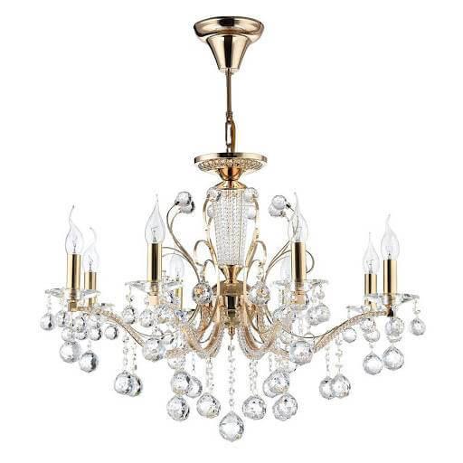 Freya Crystal Marlin Золото Люстра E14 40W FR1130-PL-08-G Freya Crystal Marlin Золото Люстра E14 40W FR1130-PL-08-G