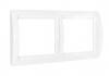 UNIVersal "Валери" Рамка Бел 2-х местная горизонтальная ВР002Г