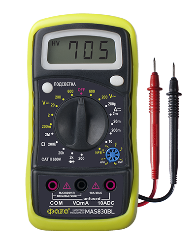 ФАZA Мультиметр Мультиметр цифровой MAS830BL .5000476