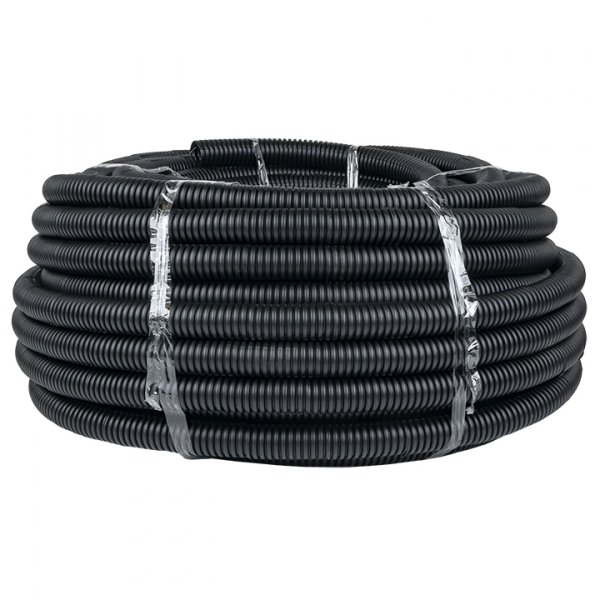 EKF PROxima Труба гофр. ПНД Plast с зондом d32мм (50м.) черная