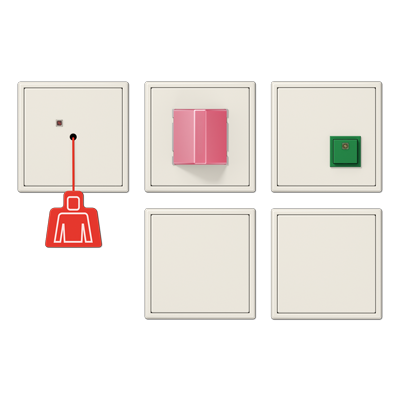 JUNG Аварийная система с ИБП, слоновая кость NRSLS0834-2