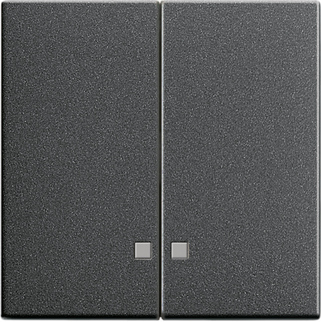 Gira S-55 Антрацит Клавиша 2-ая с линзами подсветки 063128