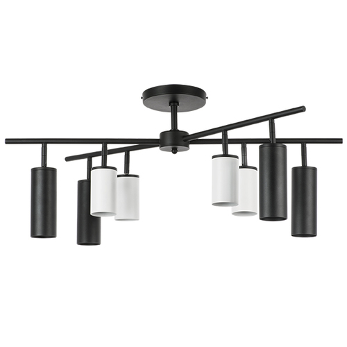 Lightstar LR728364874 Люстра RULLO 8х50W GU10 ЧЕРНЫЙ/БЕЛЫЙ (571728+214436-4+214487-4), шт