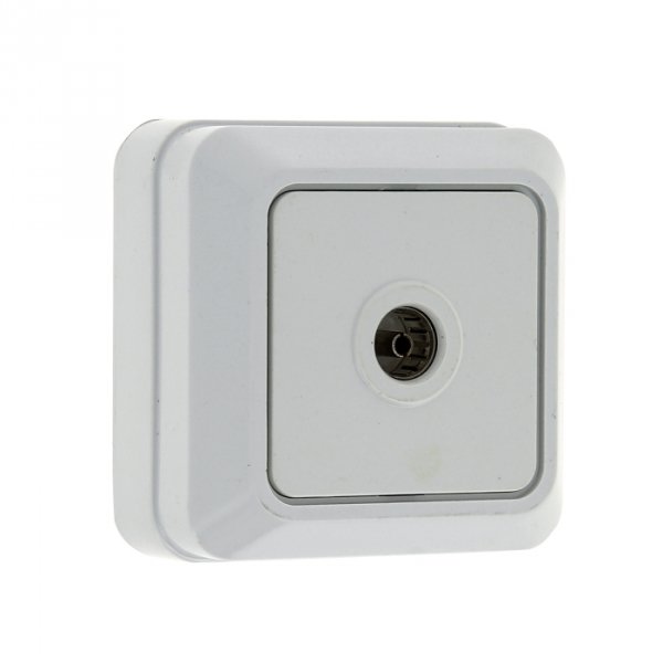 EKF PROxima Розетка TV 1-мест. 75Ом 5-862МГц бел. Рим