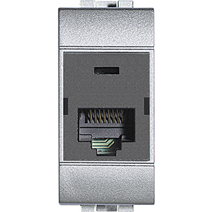 BT LL Алюминий Розетка light tech RJ45 UTPк5E 110 NT4262C5E