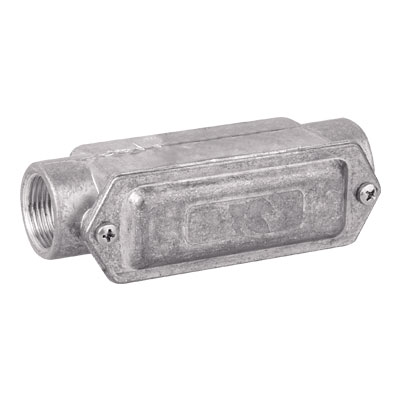 DKC Коробка протяжная алюминиевая, 2 ввода 180°, М32х1,5 ,IP55, 146х45х57мм