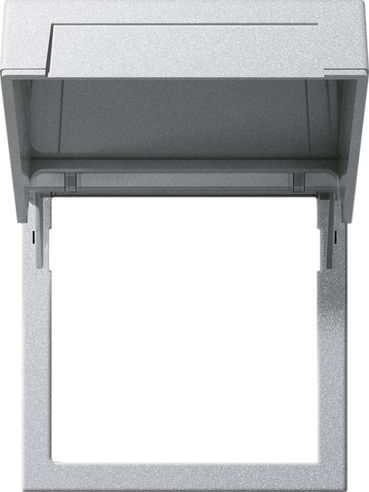 Gira System 55 Алюминий Монтажная рамка с крышкой 265826