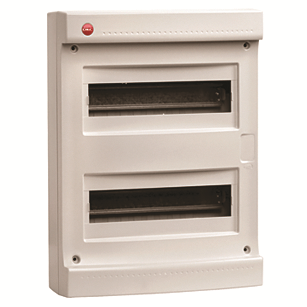 DKC Щиток настен.без двер.24мод.,IP40,сер.,с усил. клем.блок.2х87308