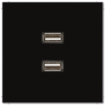 JUNG Мультимедиа разъём, чёрный MALS1153SW