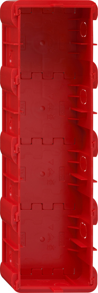 Gira E22 Коробка монтажная 4-ая для сплошных стен 289400