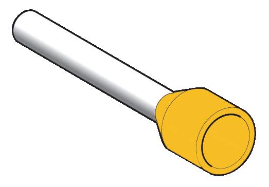 Купить SE Наконечник длинный 6мм2, желтый DZ5CE063D