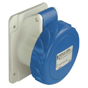 Купить SE PratiKa Розетка скрытой установки, прямолинейная, винтовой зажим, 63А 2P+E IP67 220В 81678