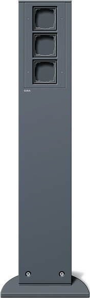 Gira Антрацит Энергетическая стойка с 3-мя гнездами h=491mm 134528