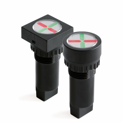 DKC Индикатор положения, штекерное подкл., уст.размер 16/24, круг., зел./жёлт., 24В,