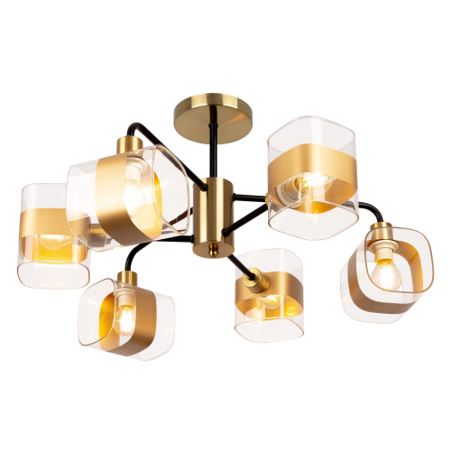 Citilux CL140161 Бертон Бронза+Черный Люстра