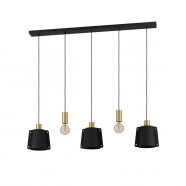 Eglo 390115 Подвесной потолочный светильник HL/5 E27 black/pb-brushed 'MAJAGUA'