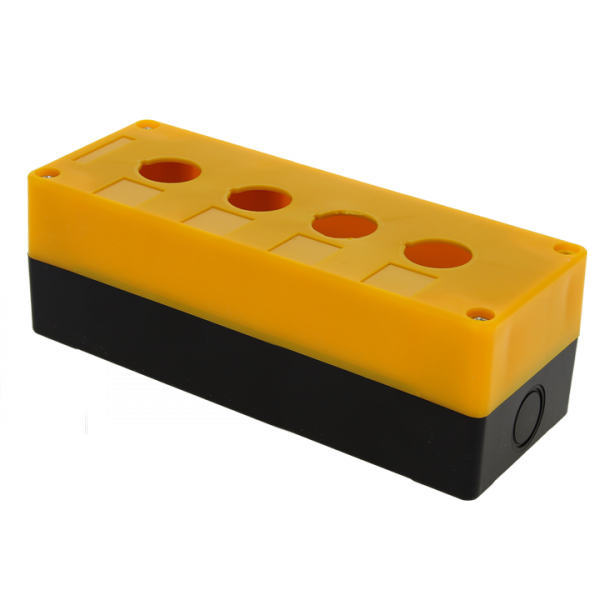 EKF PROxima Корпус КП104 пластиковый 4 кнопки желтый