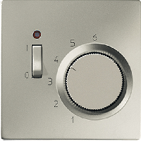 JUNG LS 990 Edelstahl Термостат комнатный, 10(4)А TRES231