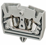 Купить SE Миниклеммник пружинный, с защелкой, проходной, 2тчк, 2,5мм, серый, непосредственный монтаж (NSYTRR22MP)