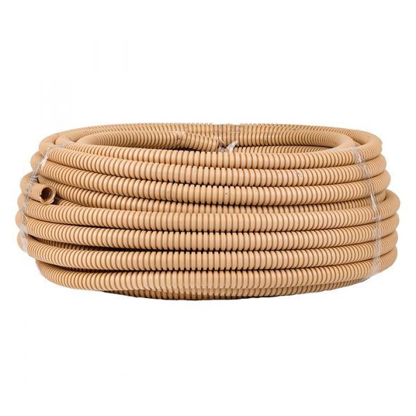 EKF PROxima Труба гофр. ПВХ Plast с зондом под светлое дерево d16мм (25м.)