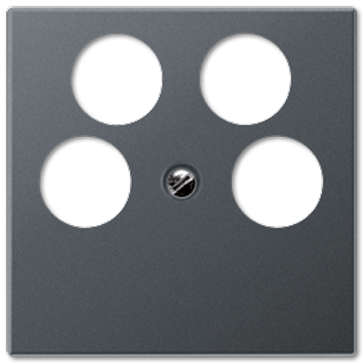 JUNG Накладка для SAT-TV-розетки Ankaro, матовый антрацит A561-4SAT2ANM
