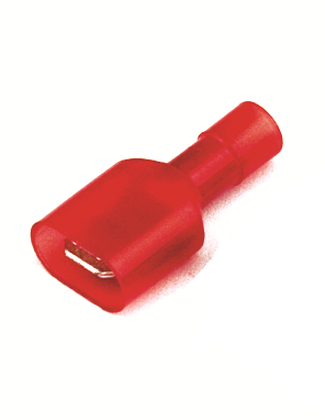 DKC Наконечник плоский полностью изолир. (вилка) 0,25-1,5 кв.мм 6,3х0,8 мм (РППИ-П)