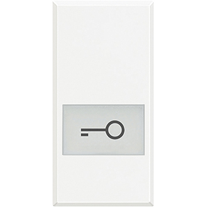 BT Axolute Белые Клавиши с подсвечиваемыми символами для выключателей в дизайне Axial 1 модуль, ключ HD4921LF