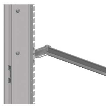 Купить SE Опорный держатель с рейкой (2 шт.) 600мм (NSYMFSC60D)