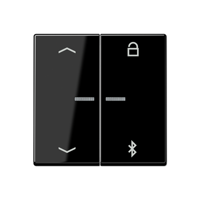 JUNG Таймер универсальный Bluetooth «стрелки», чёрный A1751BFPBTSW