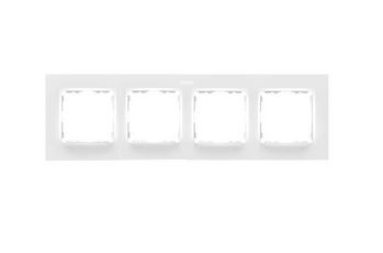Simon S82 Concept Матовый белый, Рамка на 4 поста 8200647-090